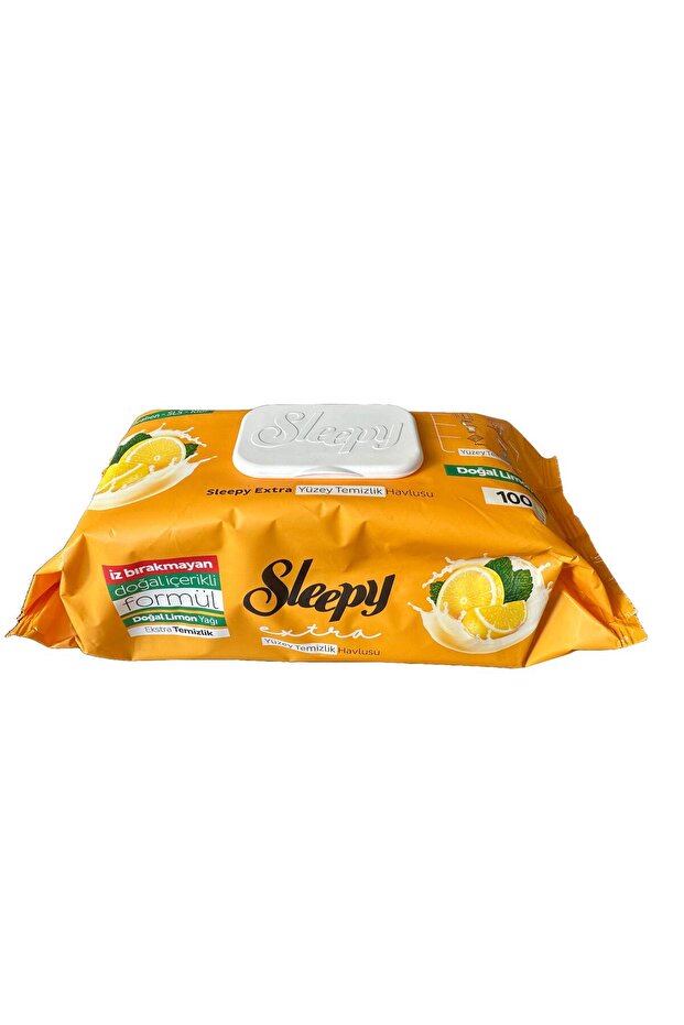 Extra Natural Lemon Oil Extract Wet Surface Cleaning Towel - Pack of 100