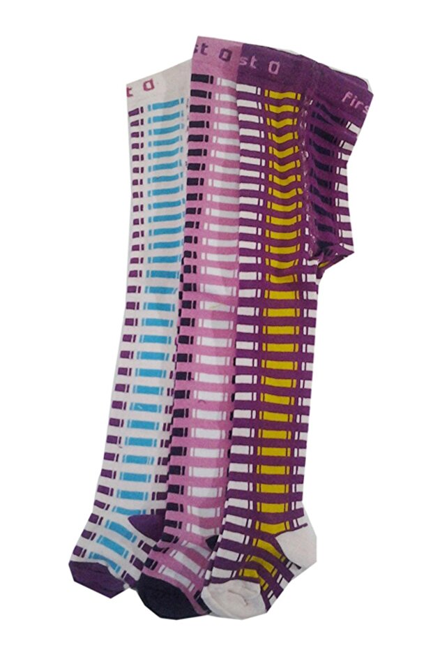 3 Pack Baby Girl Colorful Pantyhose