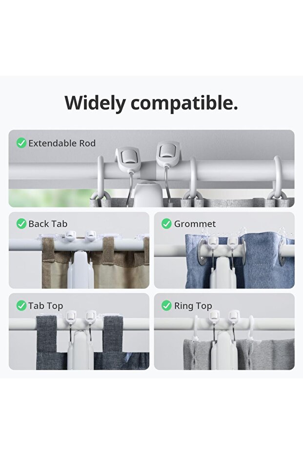 Rod 3 Smart Automatic Curtain Opener - Bluetooth Remote Control with App - 6