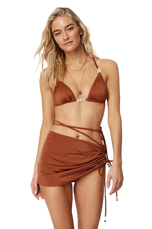 Lilbasic Incili Taba Üçlü Bikini Takımı - 5
