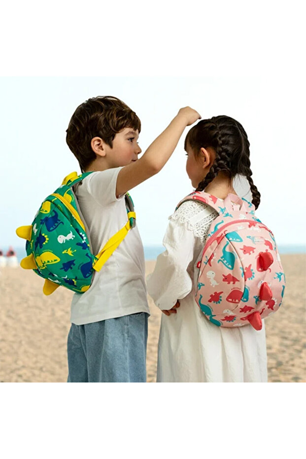 Kids Backpack - Dinosaur Pink - 7