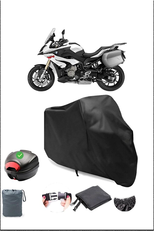 Black Bmw S 1000 Xr Rear Bag Compatible Waterproof Motorcycle Cover