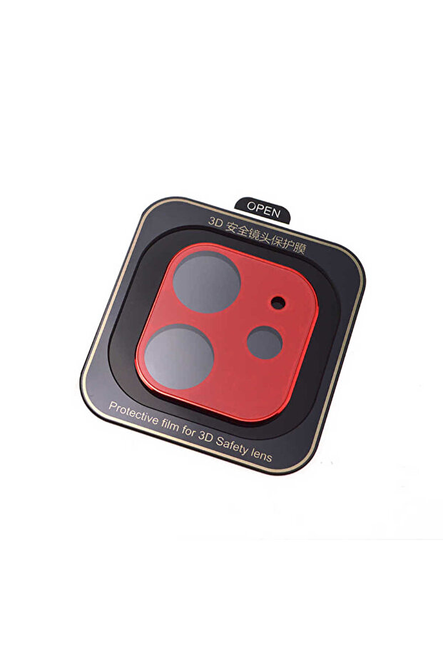 iPhone 12 Camera Protector - Red - 1