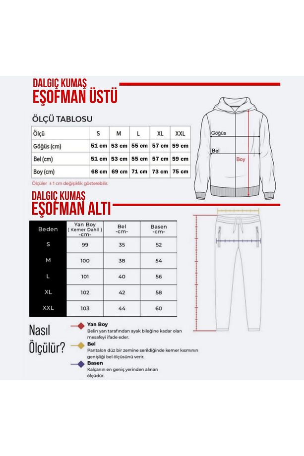 Almanya Deutschland Dalgıç Kumaş Eşofman Alt Üst Takım - 3