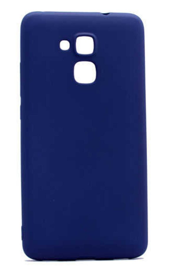 Huawei Honor Gt3 Case Soft Textured Colorful Slim Silicone Soft Cover Premier - Navy Blue