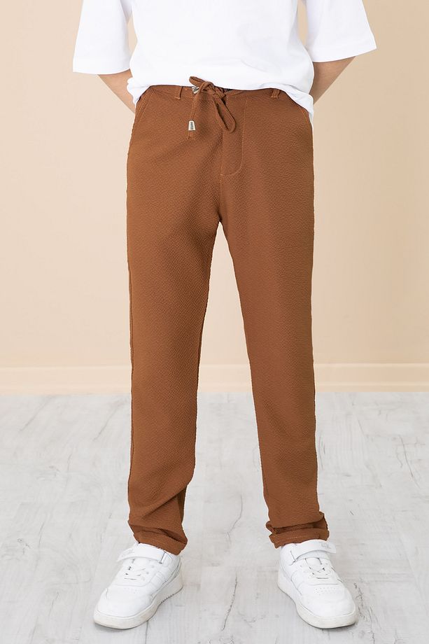 Taba Duble Paça Erkek Çocuk Jogger Kumaş Pantolon 20056 - 1