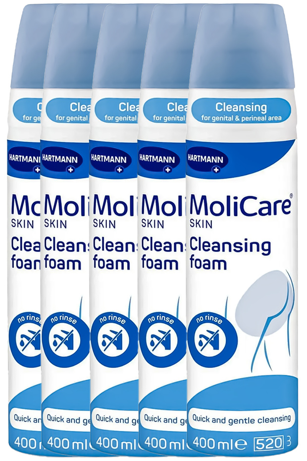 Molicare Vücut Temizleme Köpüğü 5'li Set 400 Ml - 1