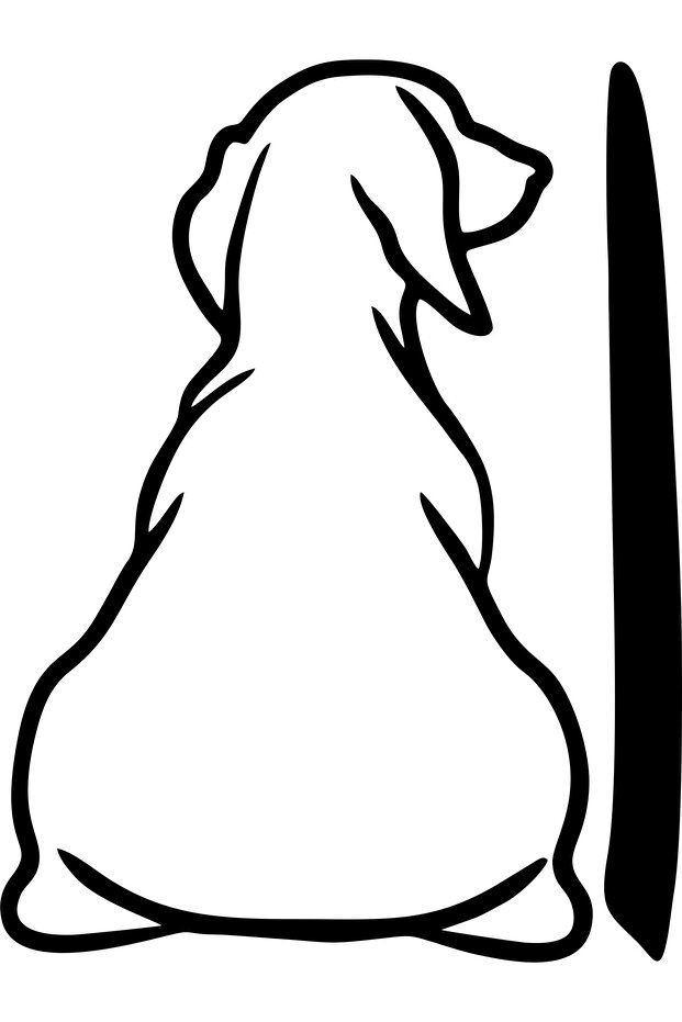 Dog Wiper Auto Sticker(23X30Cm)