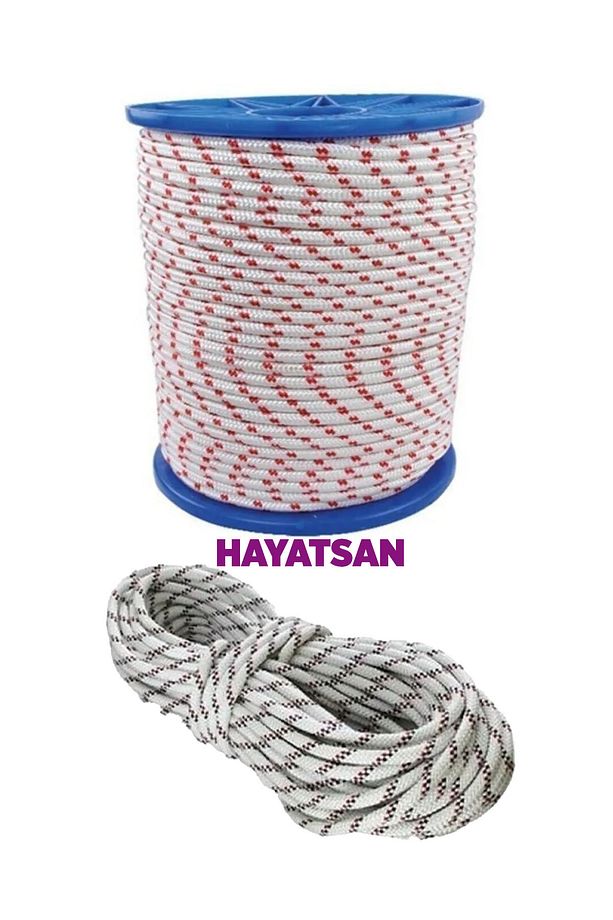3 mm Iskota Halat - Bayrak ipi – Branda, Tente, Yük Bağlama Gerdirme ipi, Polyester - 10 Metre - 5