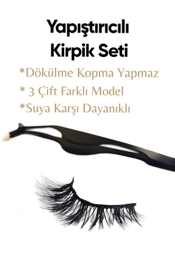 6d Takma Kirpik Seti Takma Kirpik Aparatı Ve Kaş Kirpik Tarama Fırçası Hediye - 2