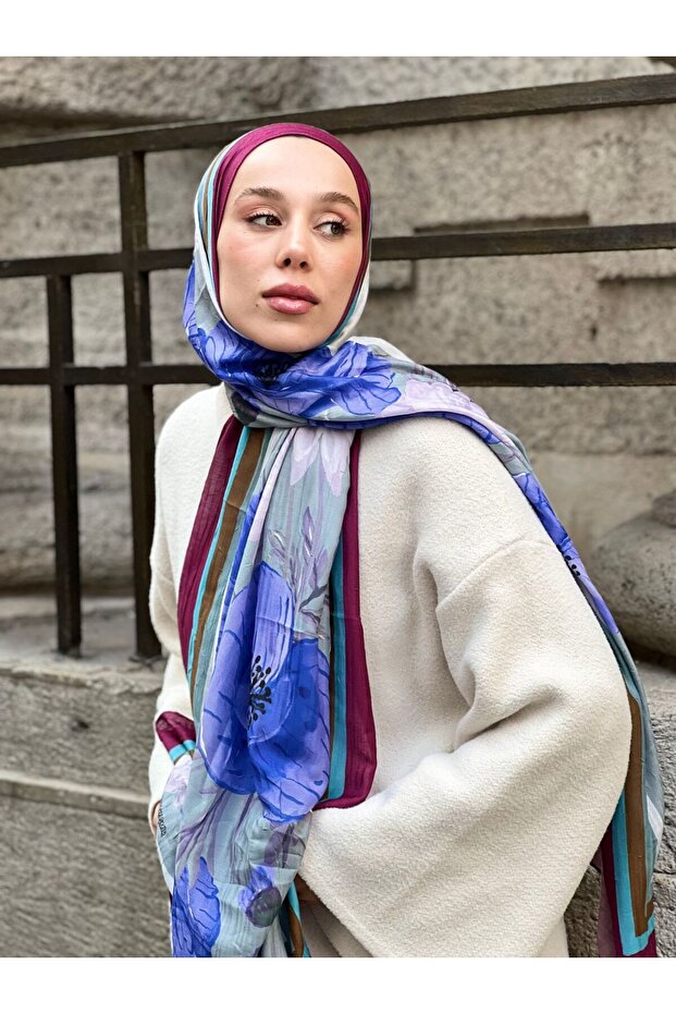 Margarit Desen Bambu Şal - 3