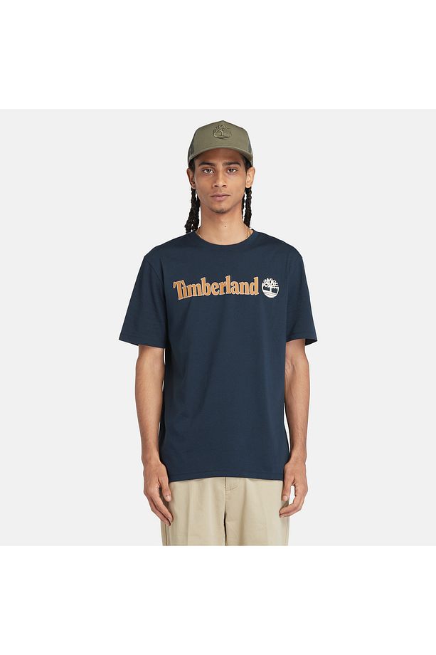 Linear Logo Short Sleeve Tee Erkek Lacivert Tshirt Tb0a5upq4331 - 2