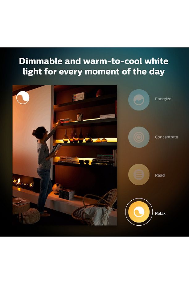 Hue Akıllı LED Şerit 1 mt. Uzatma V4 (Güç Adaptörü Dahil Değildir) - 6