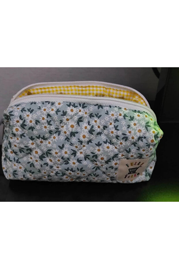 ديزي منقوشة، حقيبة مكياج، حجم متوسط - 3