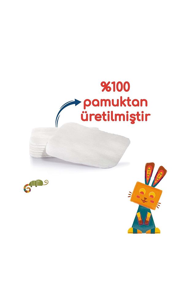 Bebek Temizleme Pamuğu 60 Adet Tekli Paketi - 3