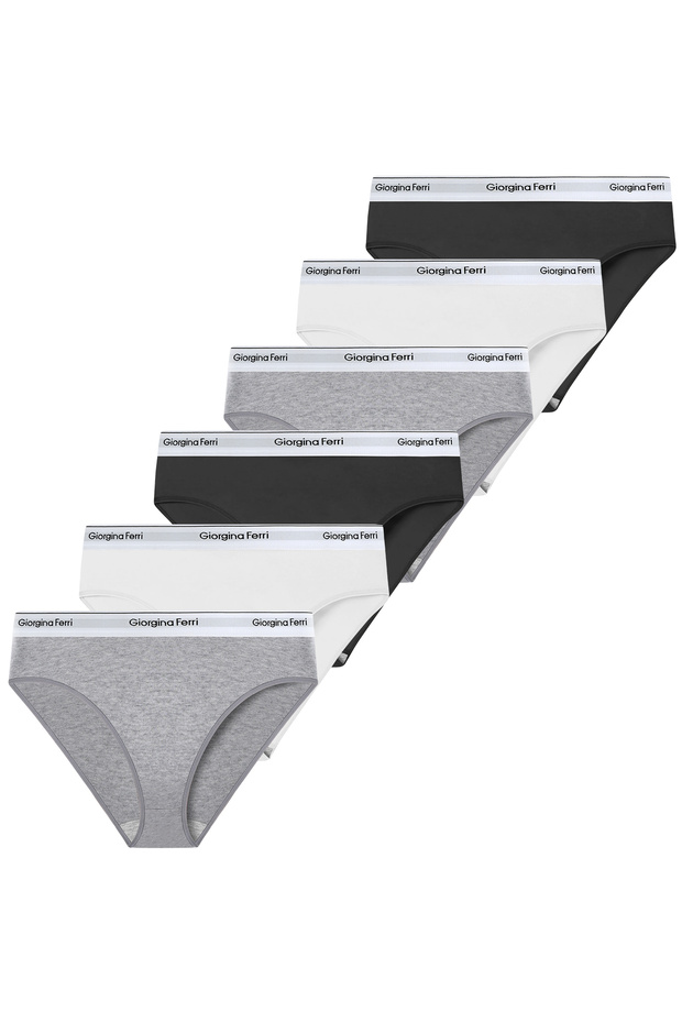 Stretch Fabric 6-Pack Premium Daily Use Printed Briefs Diana