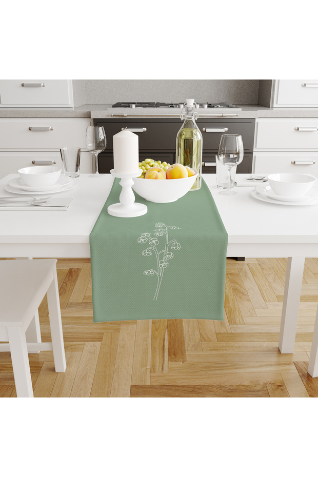 Ramadan Runner - Washable Micropecks Patterned, 140X58 - 1