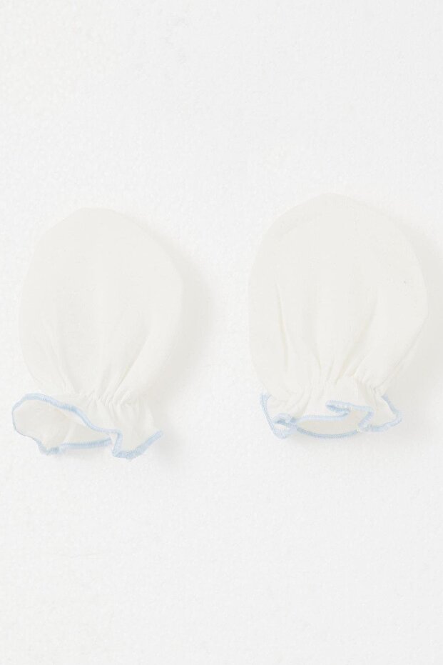 Yenidoğan Bebek Eldiven Basic Standart, Ekru - 2