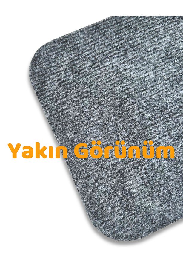 Merdiven Halısı Basamak Halısı Keçe Kaymaz Taban Yapışkanlı Halıfleks Gri 15li 20x75 Cm - 3