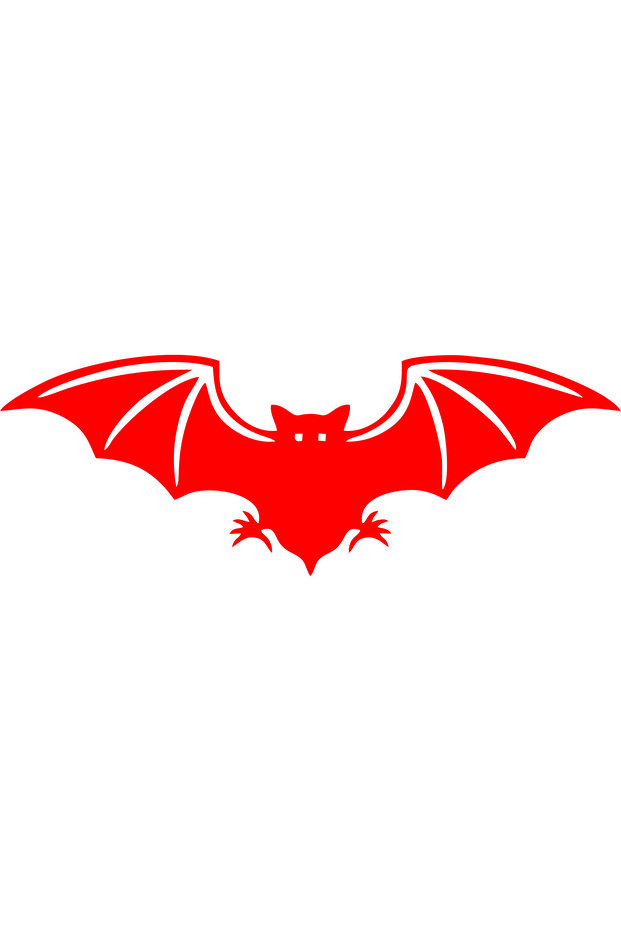 Bat Auto Sticker(25X9Cm)