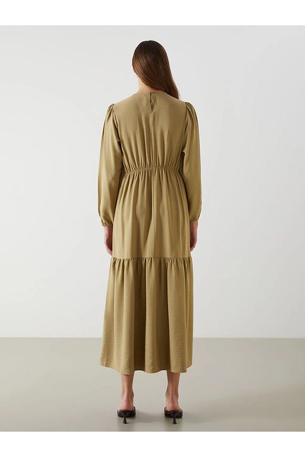LCW Modest  Bisiklet Yaka Kadın Elbise - 4