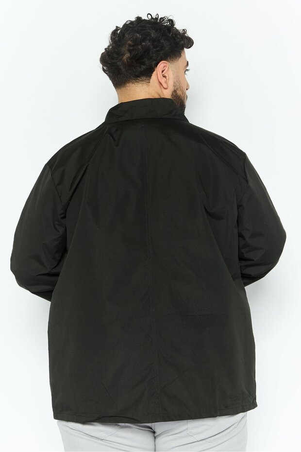 قميص رجالي سادة، زيتوني غامق - 4