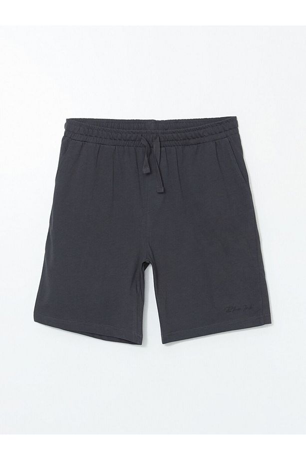 LCW Slim Fit Erkek Pijama Alt Şort - 1