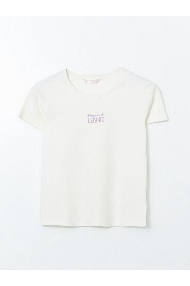 Bisiklet Yaka Nakışlı Kadın Şortlu Pijama Takımı - 6