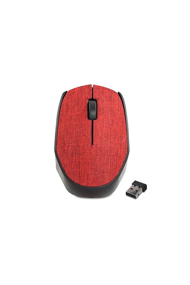 KM-218 Usb 2.4Ghz Kırmızı Kumaş Kablosuz Mouse - 1