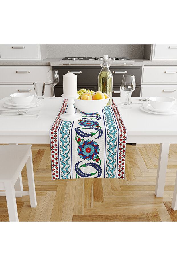 Ramadan Runner / Ramadan Pattern / Stain Resistant - Washable Micropecks Fabric 140X41