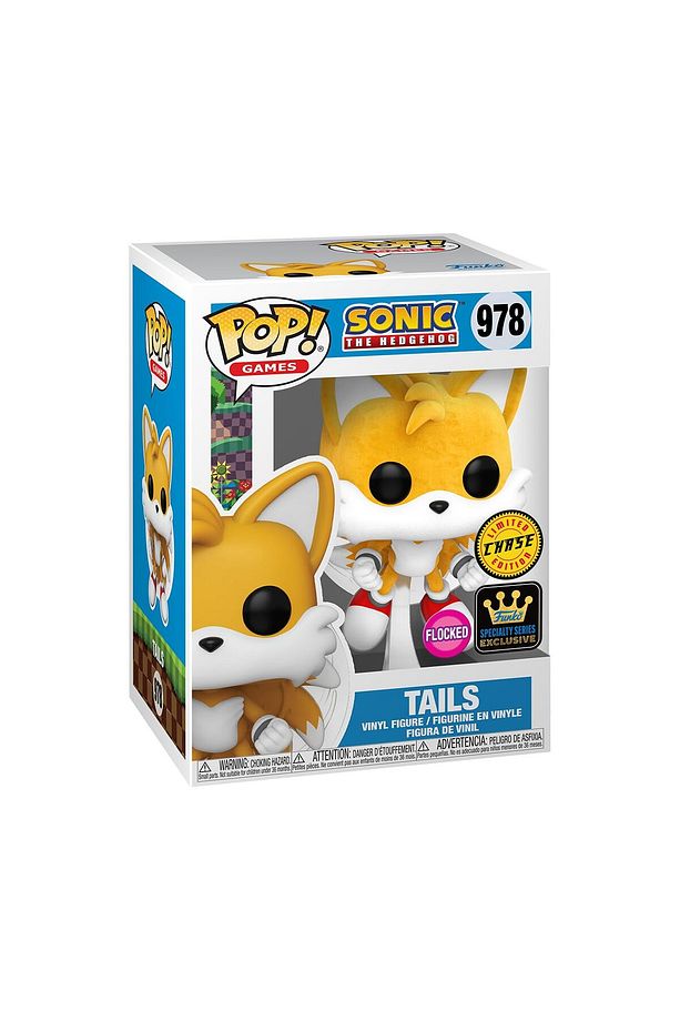 POP Games: Sonic- Tails with Chase (Flocked) Figür - 1
