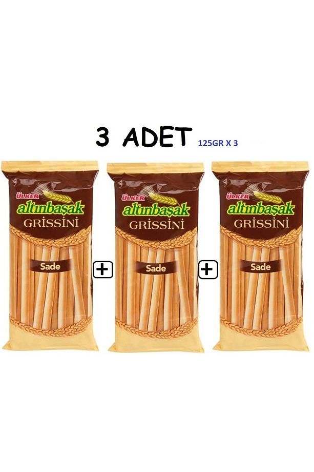 Altınbaşak Grissini Sade 125gr X 3 Lü Set - 1