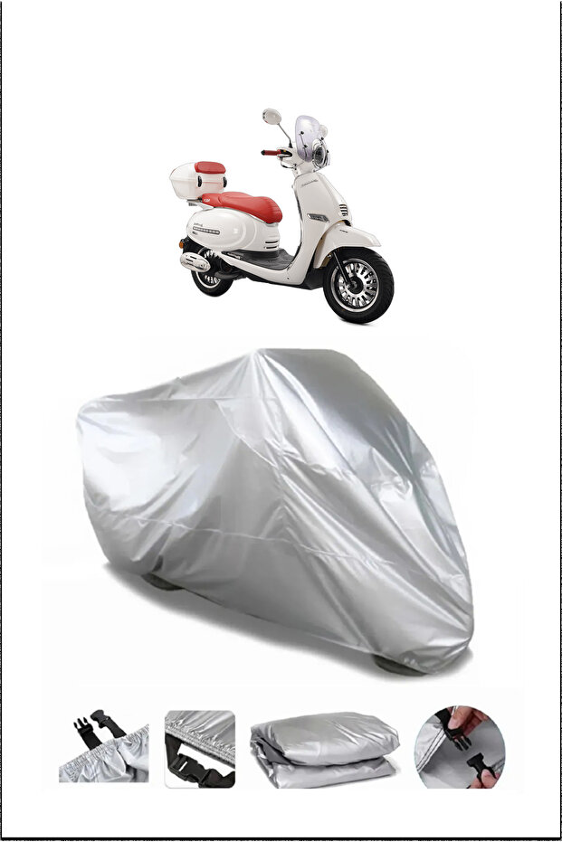 Kuba Brilliant125Pro Gray Waterproof Quality Motorcycle Cover