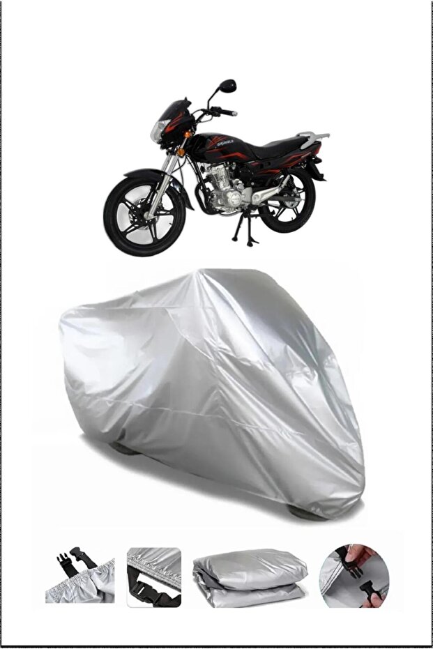 غطاء دراجة نارية Mondial 125MXGRUMBLE رمادي عالي الجودة مقاوم للماء
