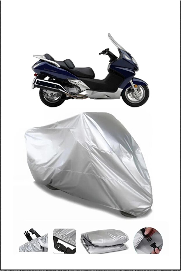 Honda Swt600 Rear Bag Compatible Gray Waterproof Canvas (Motorcycle)