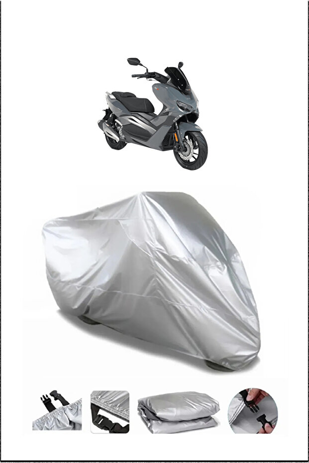 Rks Vieste249 Rear Bag Compatible Gray Waterproof Canvas (Motorcycle)