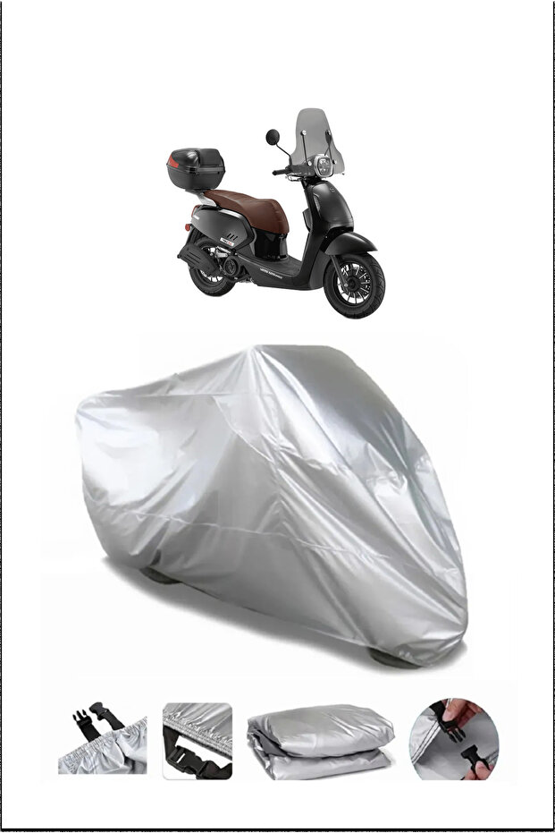 Rks Vps125 Gray Waterproof Quality Motorcycle Cover