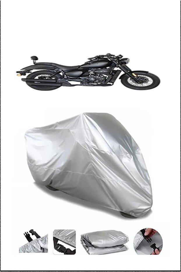 Falcon Freedom277 Gray Waterproof Quality Motorcycle Cover