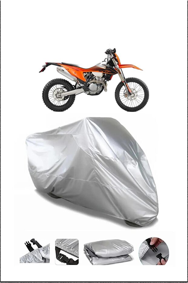 Ktm 350Exc-F Gray Waterproof Quality Motorcycle Cover