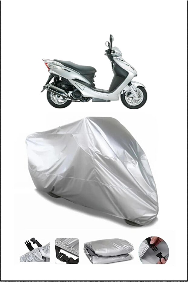 Sym Vs150 Gray Waterproof Quality Motorcycle Cover - 1