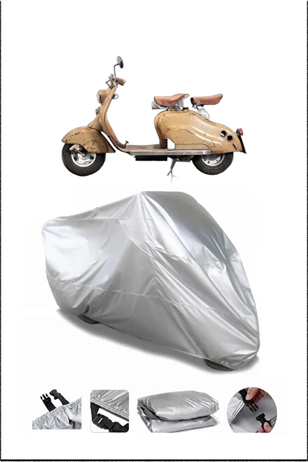 Lambretta Innocenti Gray Waterproof Quality Motorcycle Cover