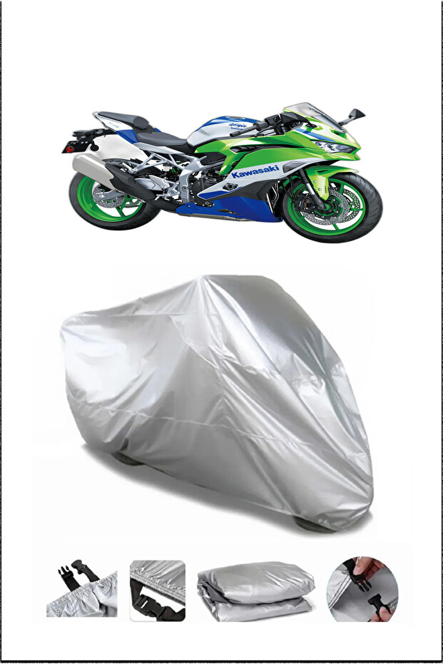 Kawasaki Ninjazx-4Rr40.Year Gray Waterproof Quality Motorcycle Cover