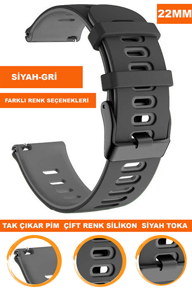Xiaomi Mi Watch S1-S2 - 22mm Silicone Watch Band, Strap A5622Mm, Round Case Compatible