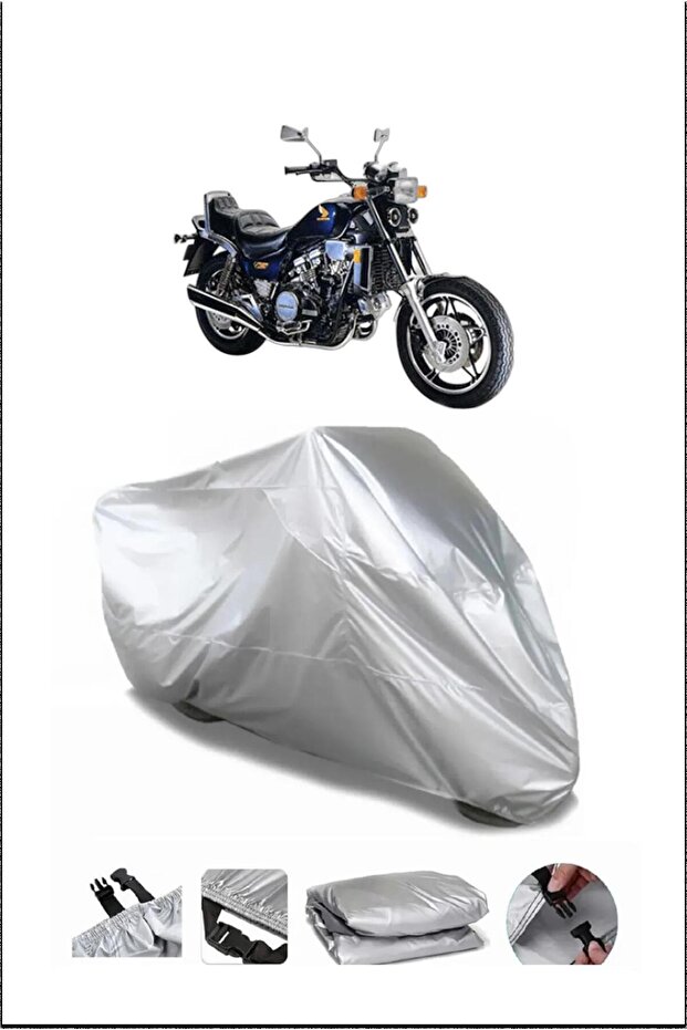 غطاء دراجة نارية هوندا VF1100MAGNA رمادي مقاوم للماء عالي الجودة