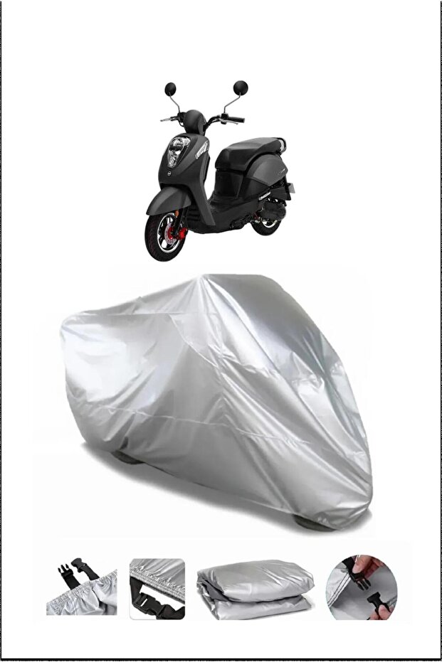 Sym Mio50 Gray Waterproof Quality Motorcycle Cover