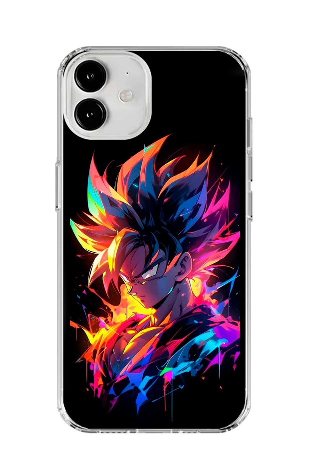 حافظة شفافة متوافقة مع هاتف iPhone 12 Mini بتصميم Dragon Ball-Z 2