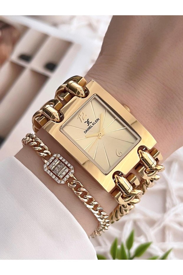 30 Mt Water Resistant Women's Wrist Watch+Bracelet with Steel Chain Design Band B.10036.S3