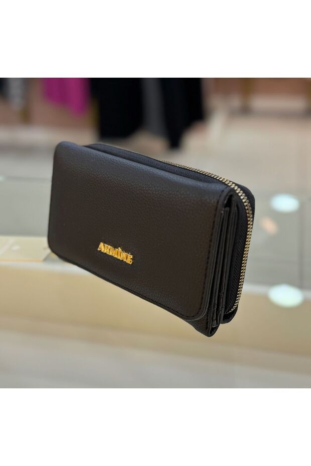 محفظة سوداء عادية - موديل C12 - 2