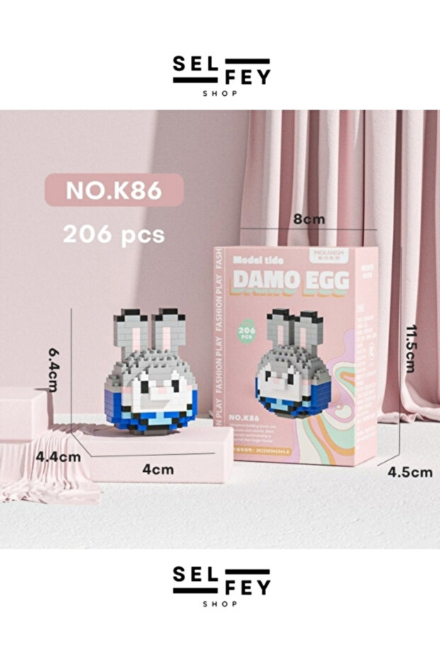Yapı OyuncakModel Judy Hopps Egg Mini Figür - 1