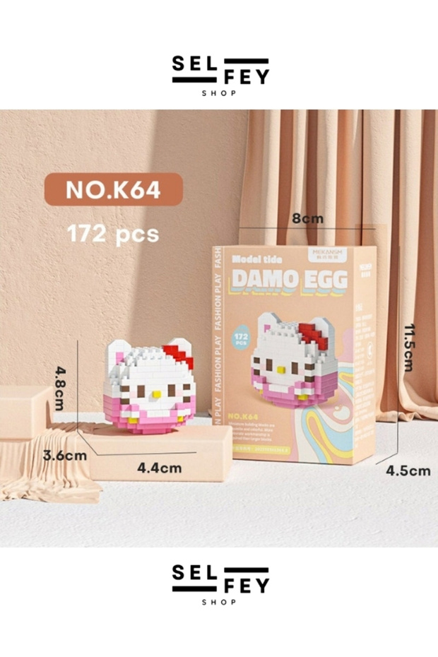 Yapı OyuncakModel Hello Kitty Egg Mini Figür - 1